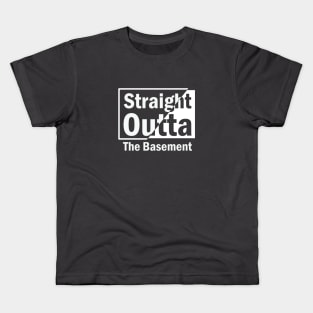 straight outta the basement Kids T-Shirt